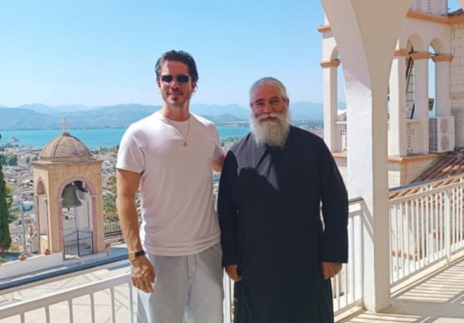 Ναύπλιο: Επίσκεψη του Νίκου Οικονομόπουλου στον Ι.Ν. Ευαγγελίστριας